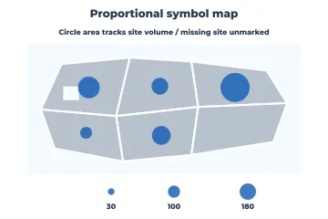 Proportional-symbol map rendered by Neper